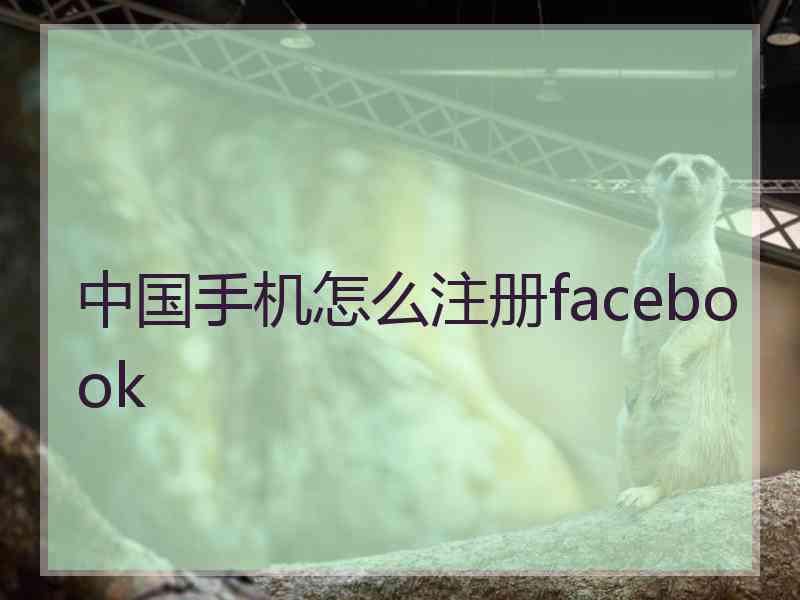 中国手机怎么注册facebook